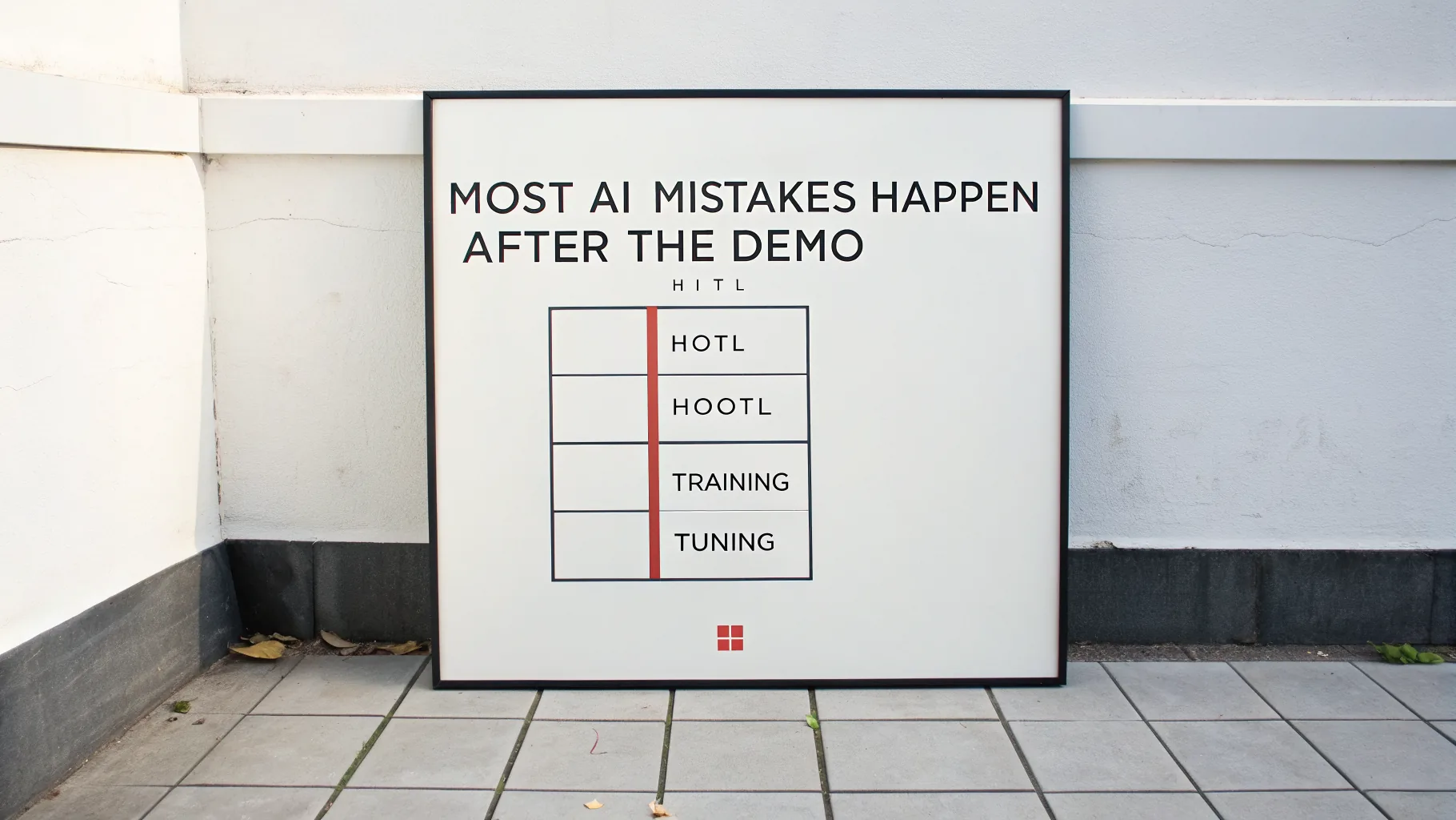 Team reviewing AI outputs at a decision checkpoint before approval